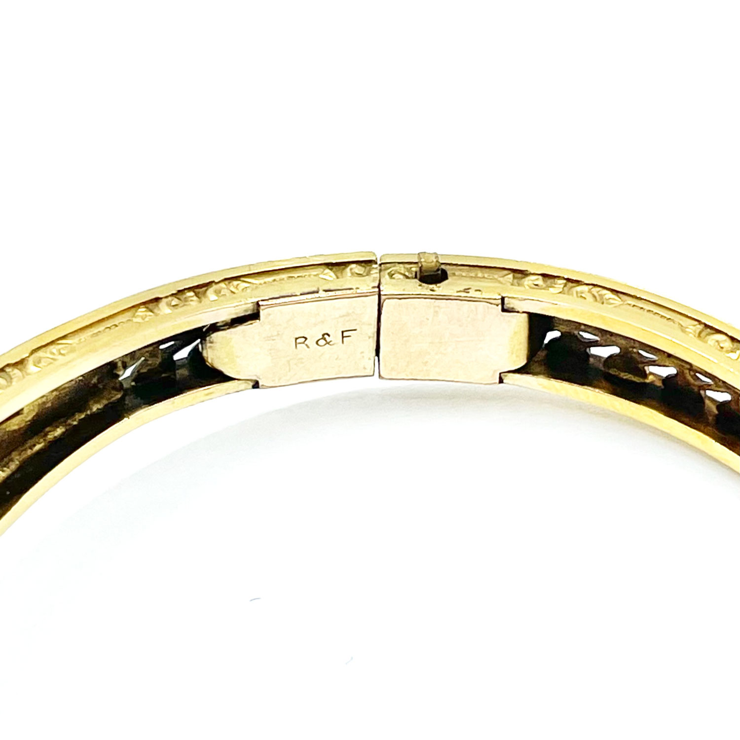 Victorian gold filled bangle bracelet