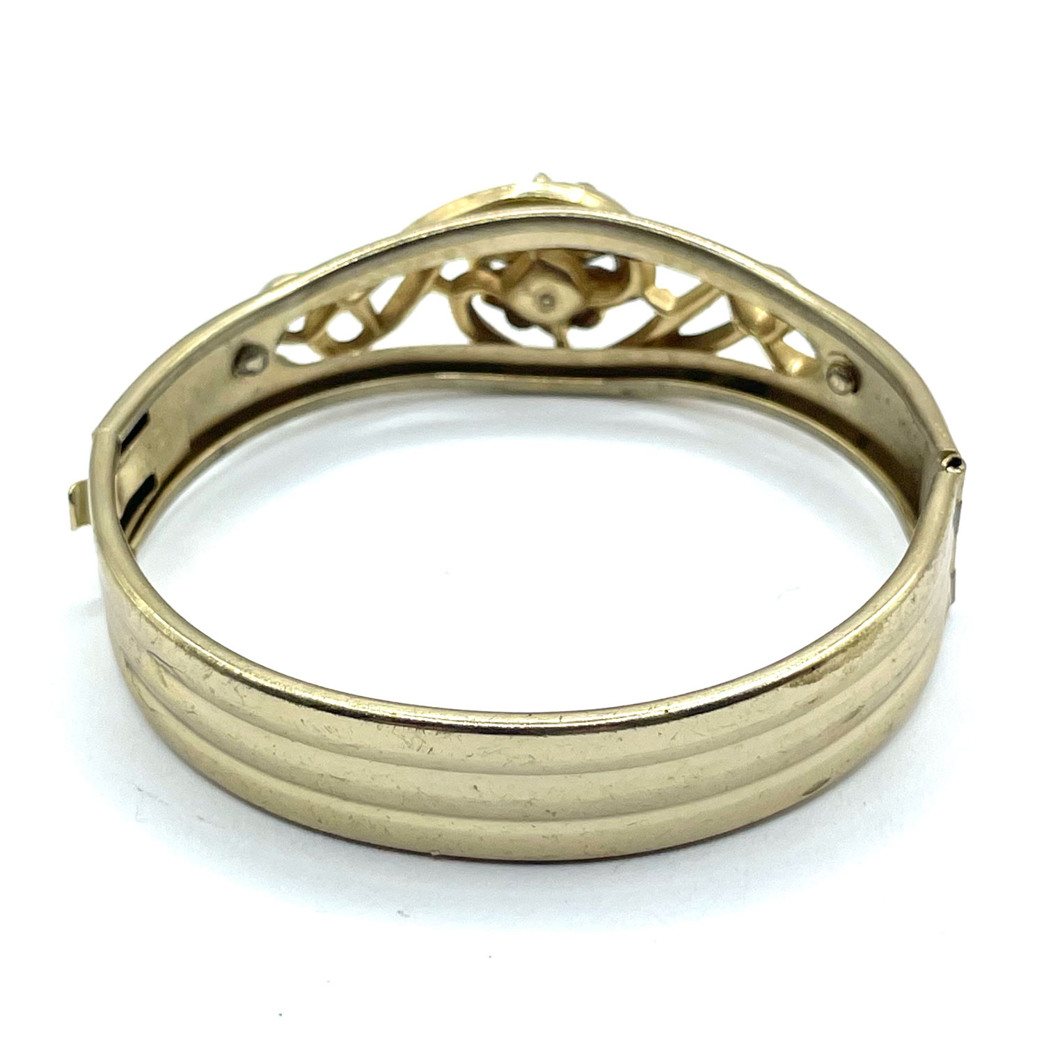 1940s rhinestone bangle bracelet