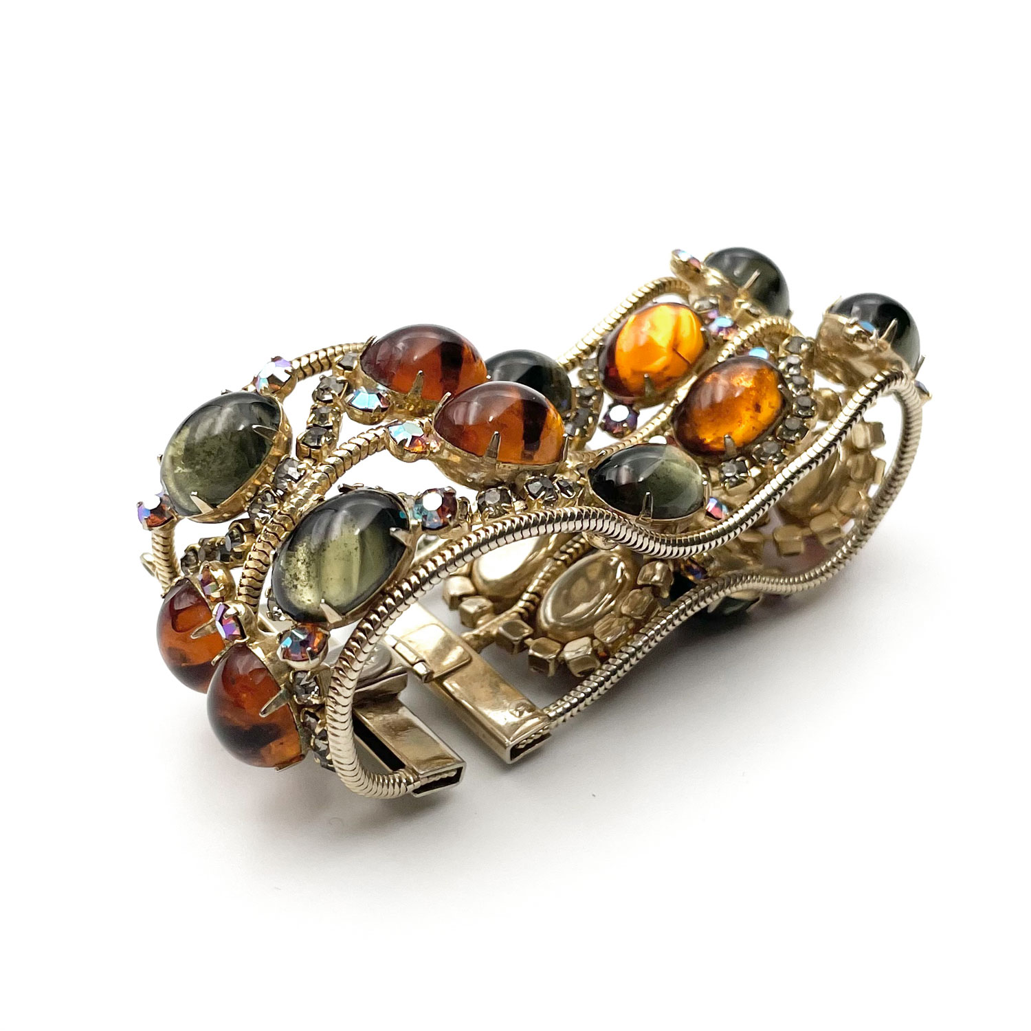 Alice Caviness rhinestone cabochon bracelet