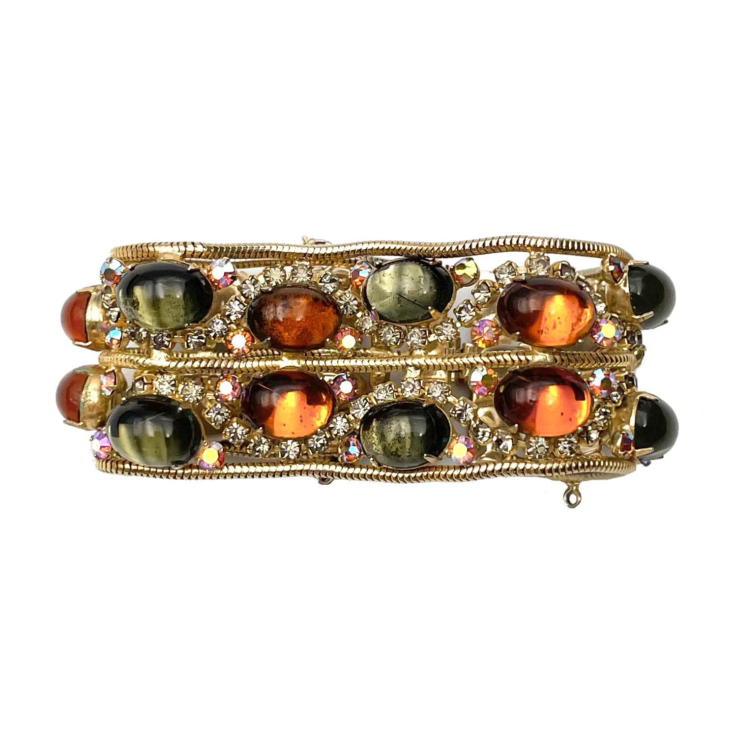 Alice Caviness rhinestone cabochon bracelet