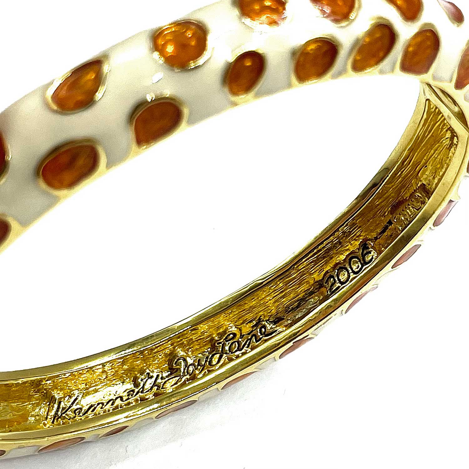Kenneth J Lane enameled bangle bracelet