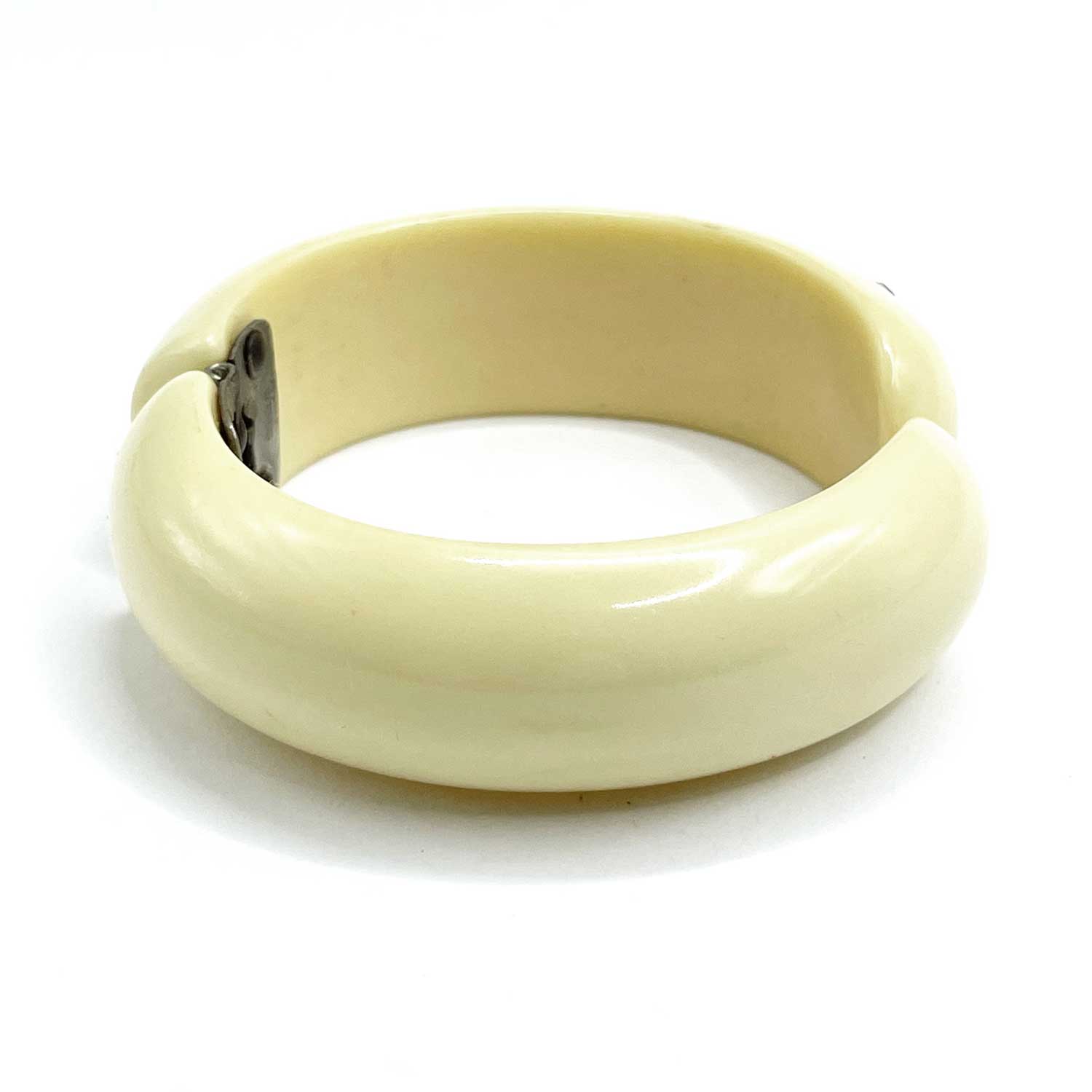 1950's rhinestone clamper bracelet