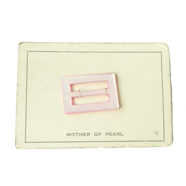 1930's mother of pearl slide belt buckle