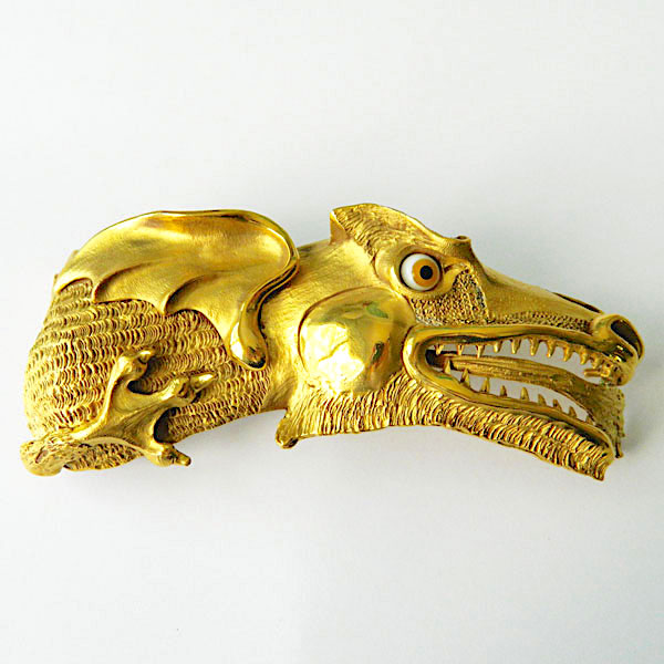 Chistopher Ross Dragon belt buckle