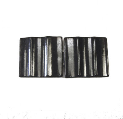 1930's black bakelite belt buckle