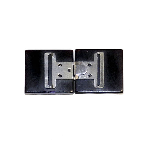 1930's black bakelite belt buckle