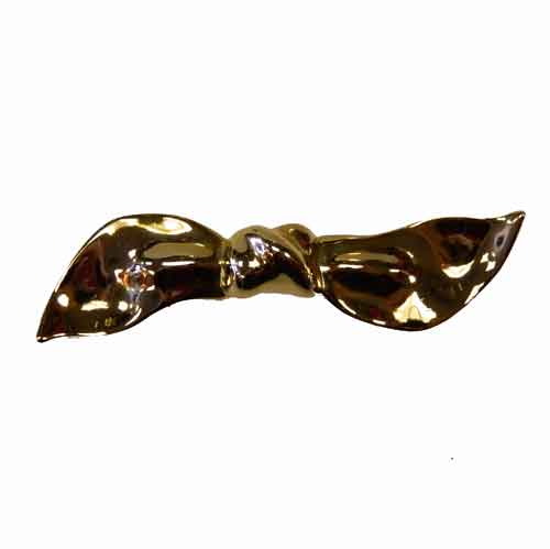Vintage brass bow belt buckle