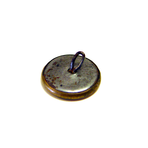 Antique bulldog button