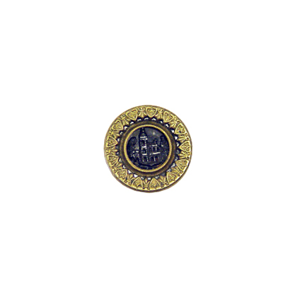 Antique castle button