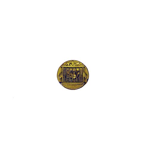Antique birdcage button
