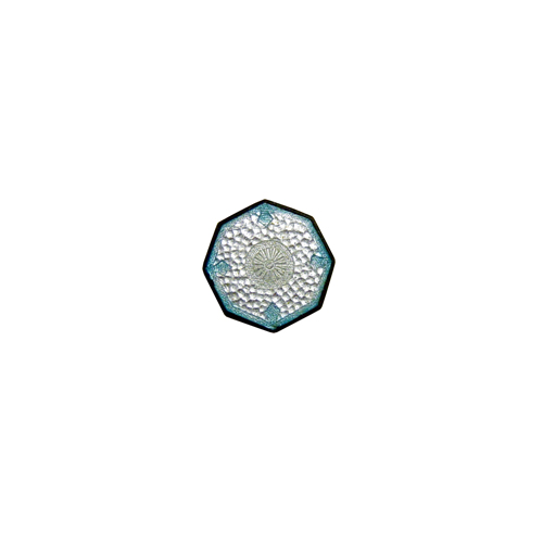 Antique enameled button