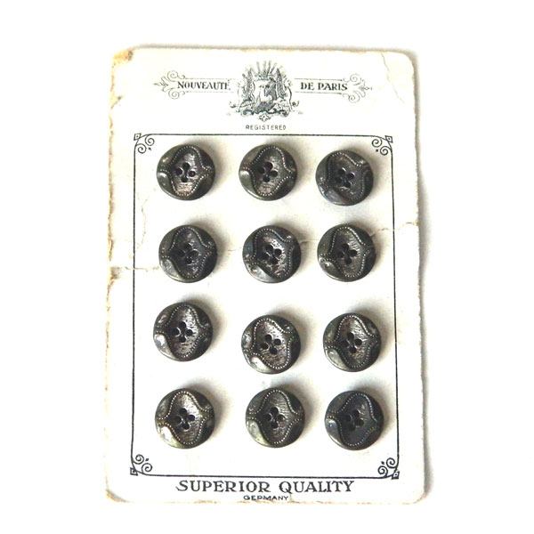 1920's grey dress buttons