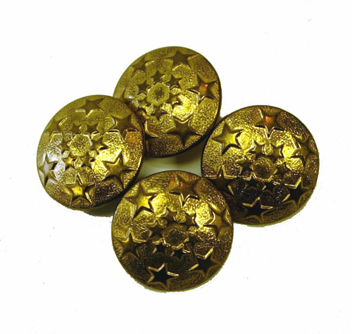 Vintage brass star sweater buttons