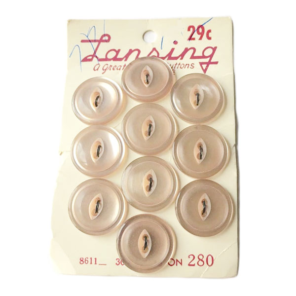 1960s plastic buttons