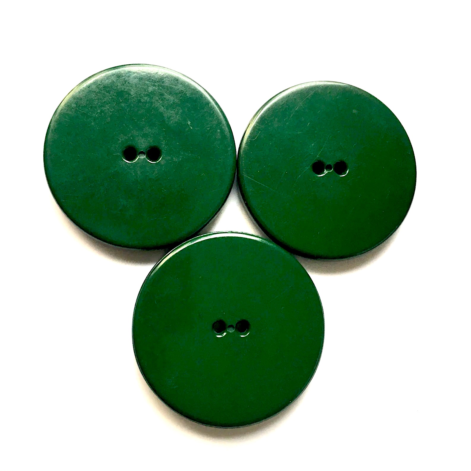 1930s green bakelite coat buttons