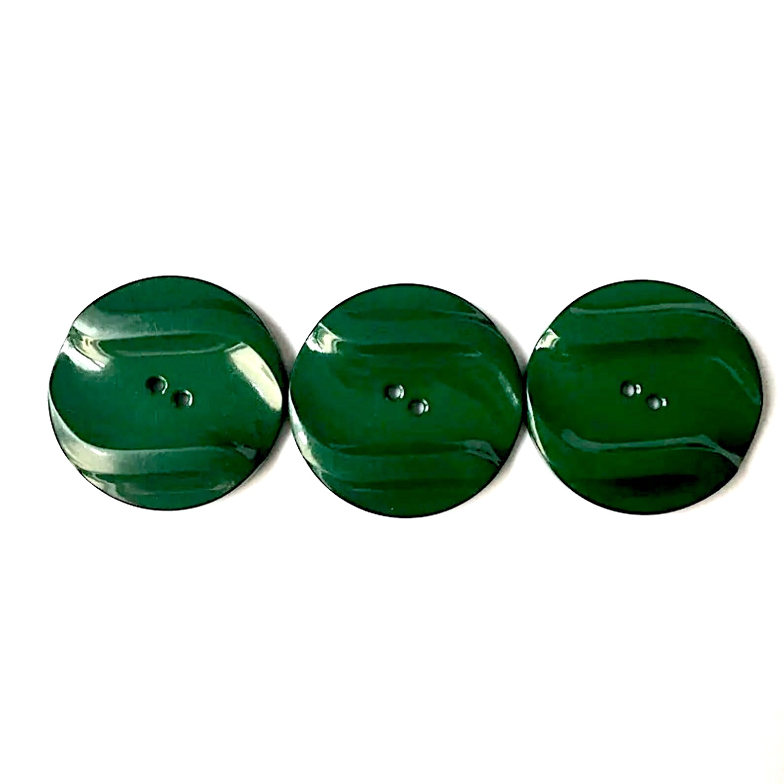 1930s green bakelite coat buttons