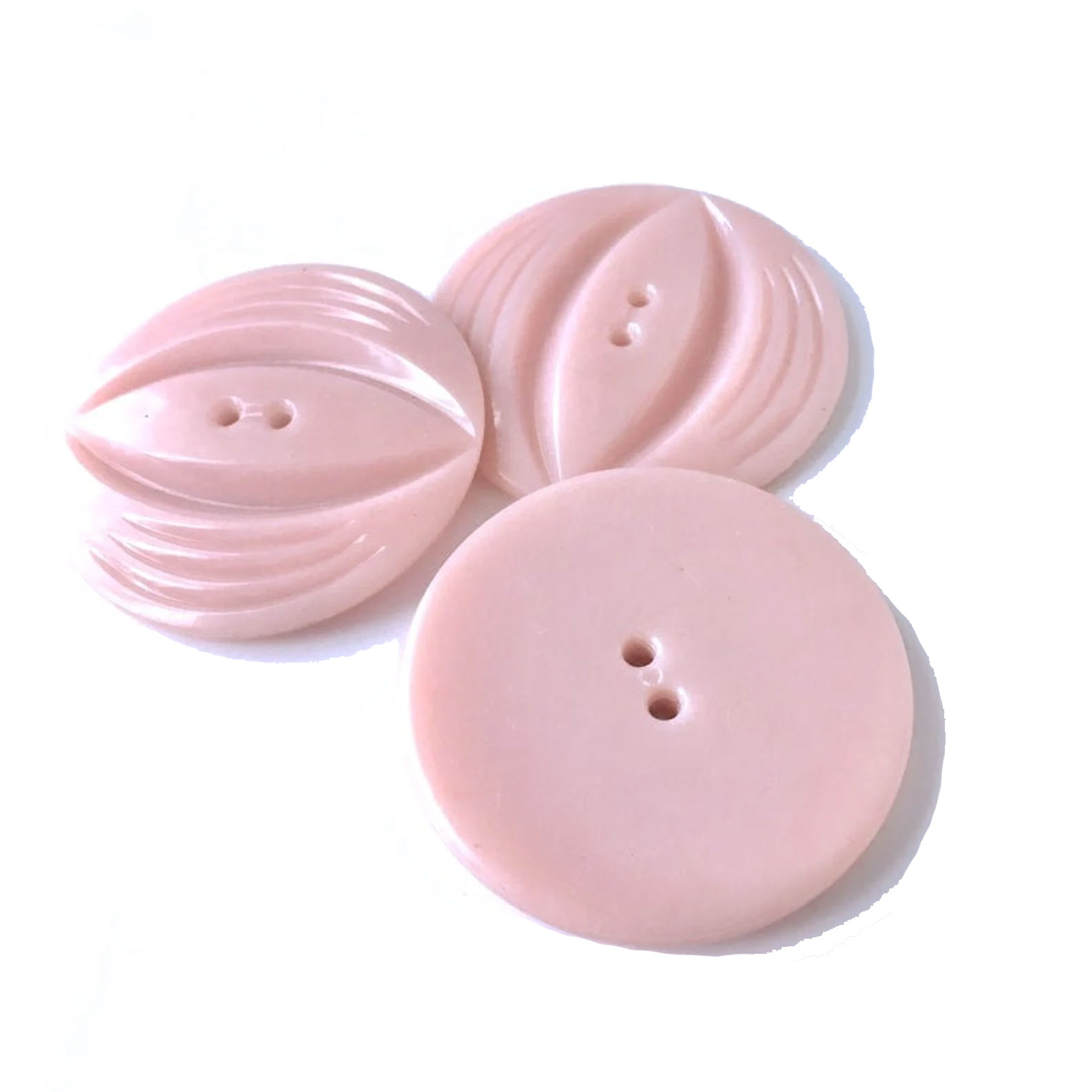 1930s pink coat buttons