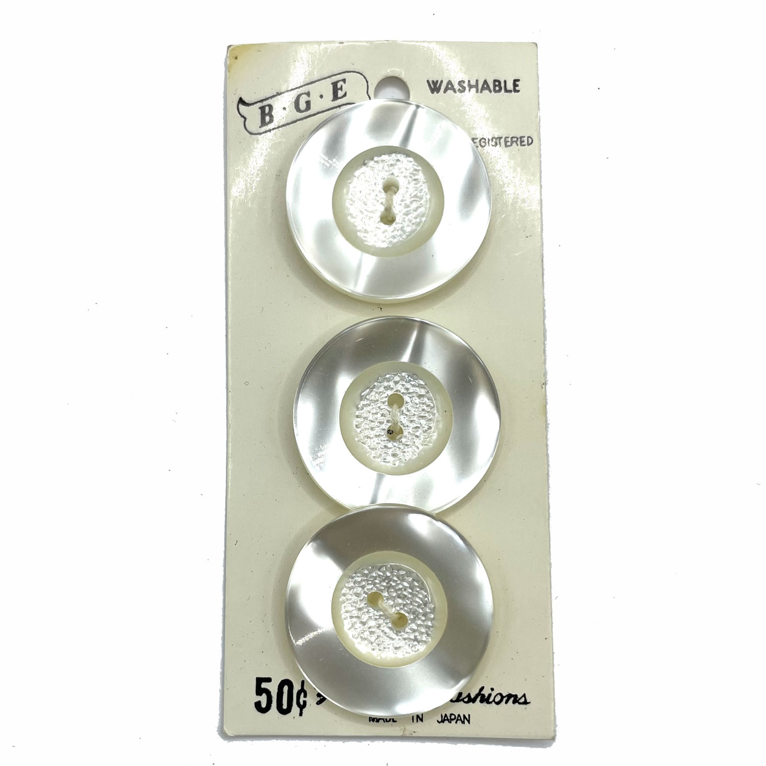 1950s plastic coat buttons