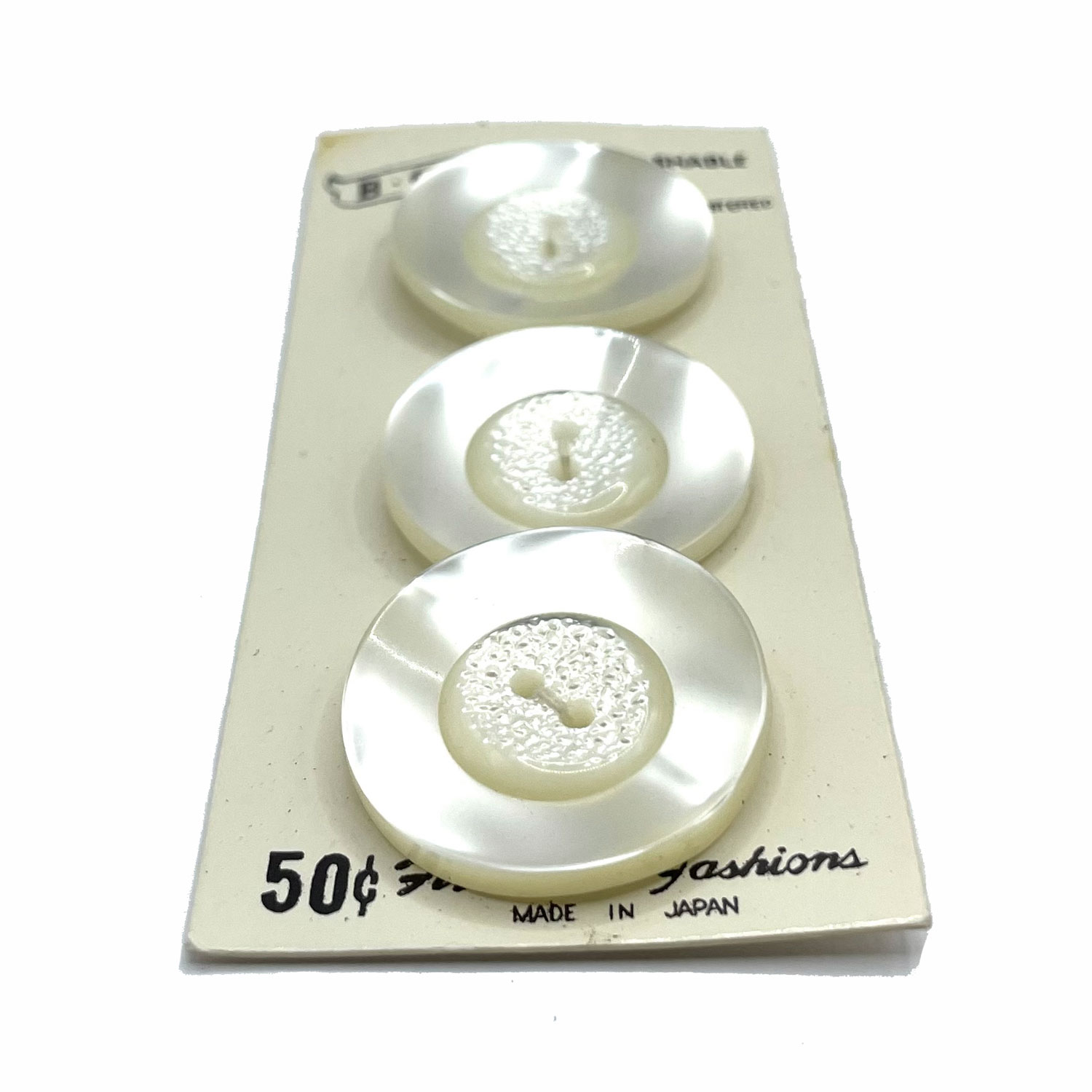 1950s plastic coat buttons