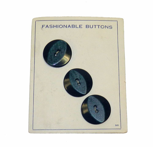 Set of 3 vintage 1930's coat buttons