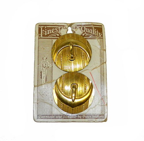 1930's brass coat buttons