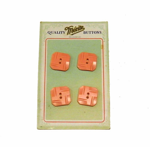 vintage pink art deco 1930's buttons