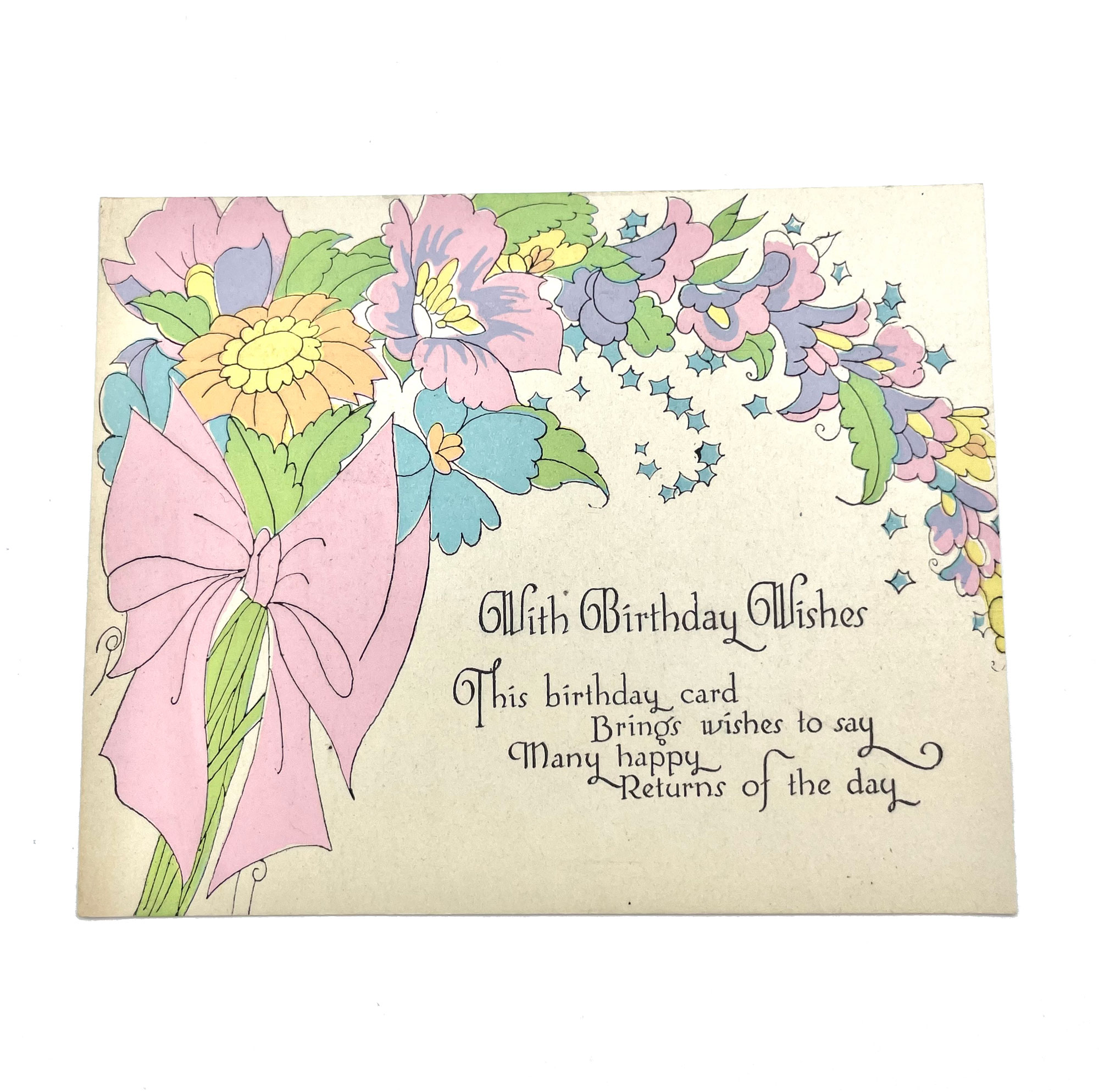 Vintage birthday card