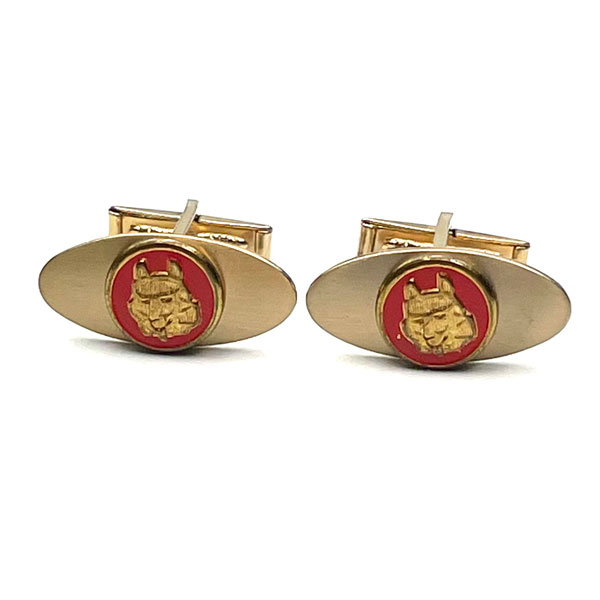 Wildcat mascot cufflinks