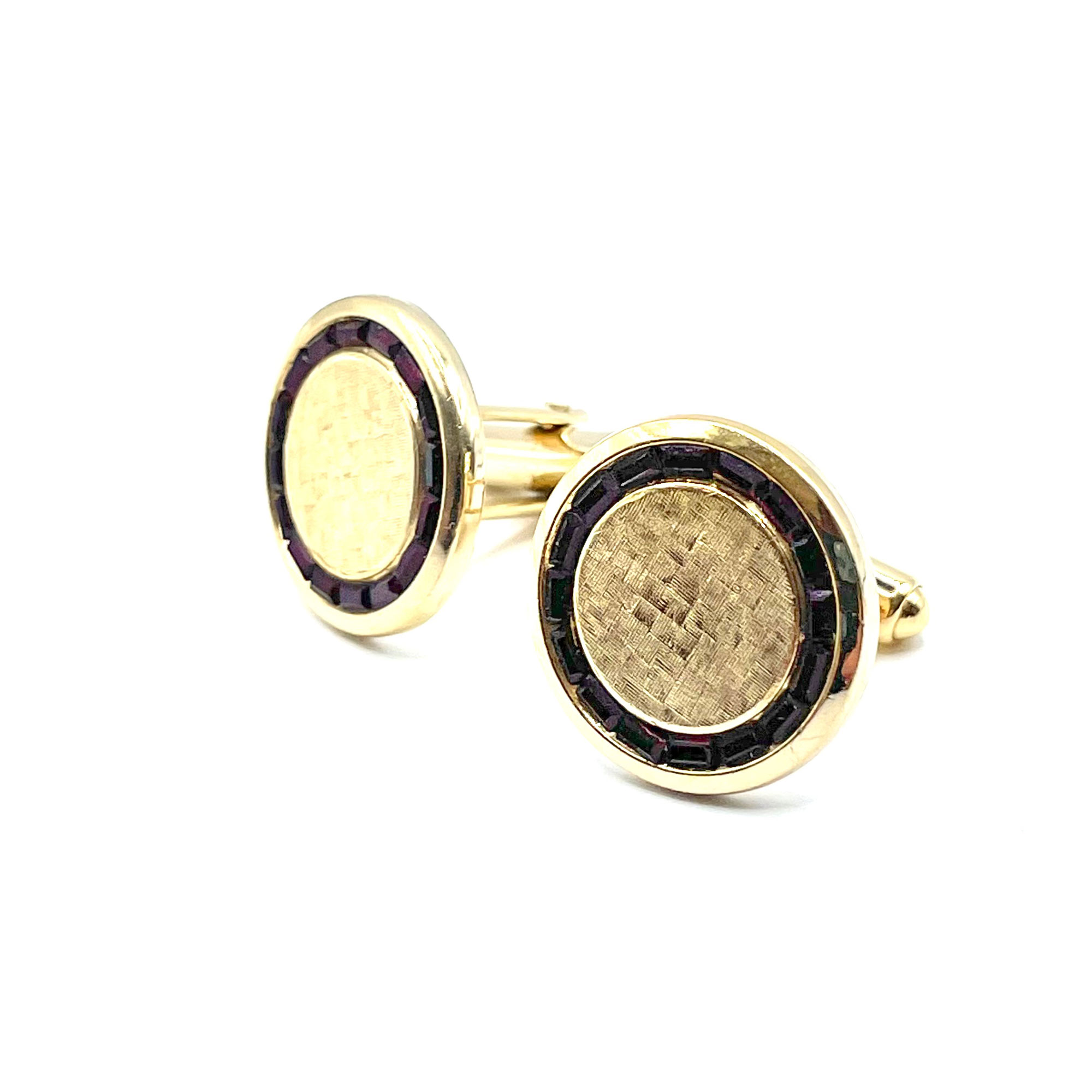 1950s red cufflinks