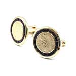 Red and gold cufflinks