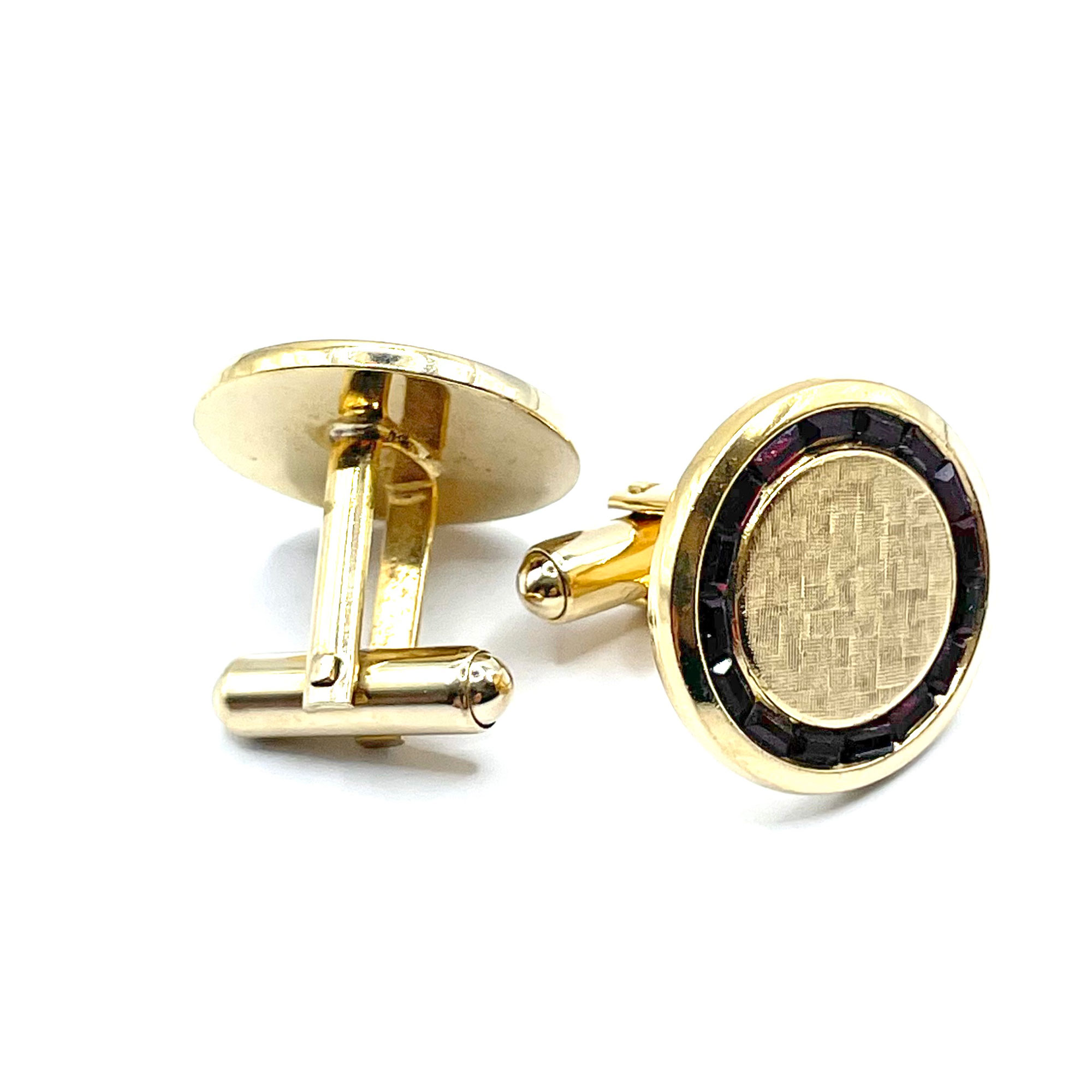 1950s red cufflinks