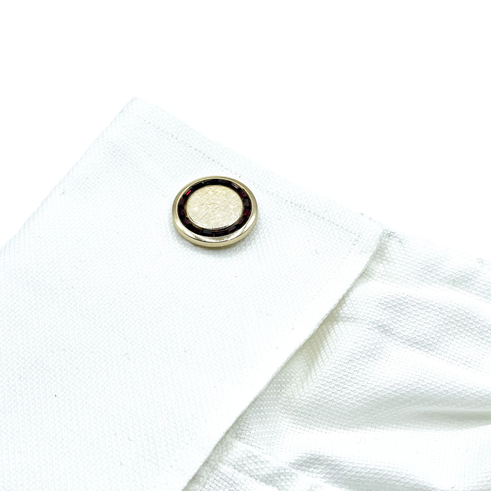 1950s red cufflinks