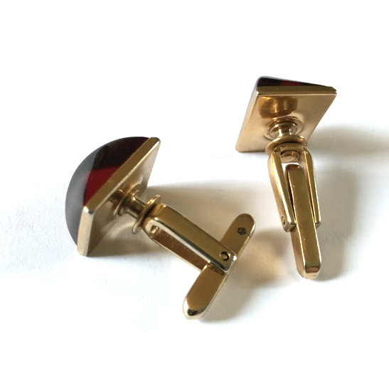 red cufflinks