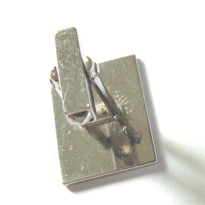 1950's black and silver cuff links