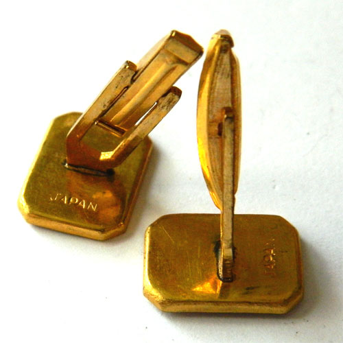Japanese damascene cuff links