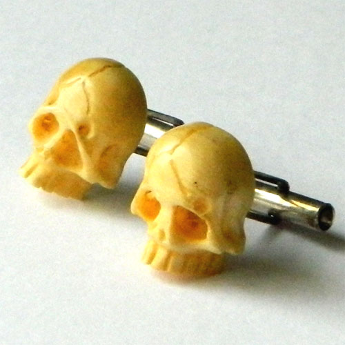 Vintage skull cufflinks