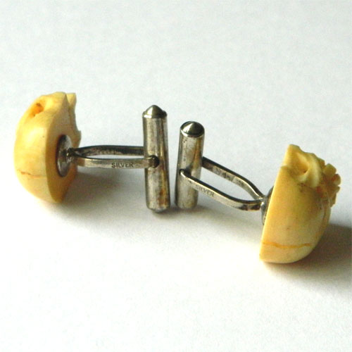 Vintage skull cufflinks