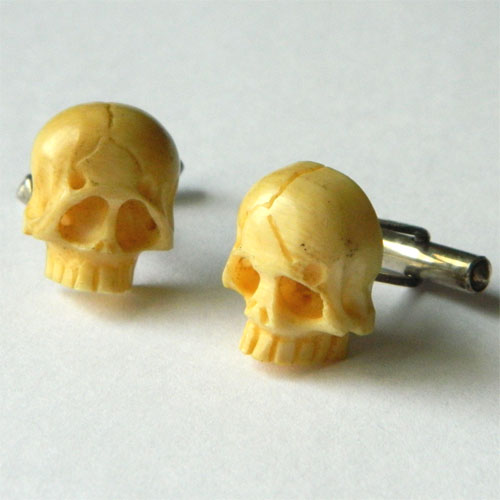 Vintage skull cufflinks