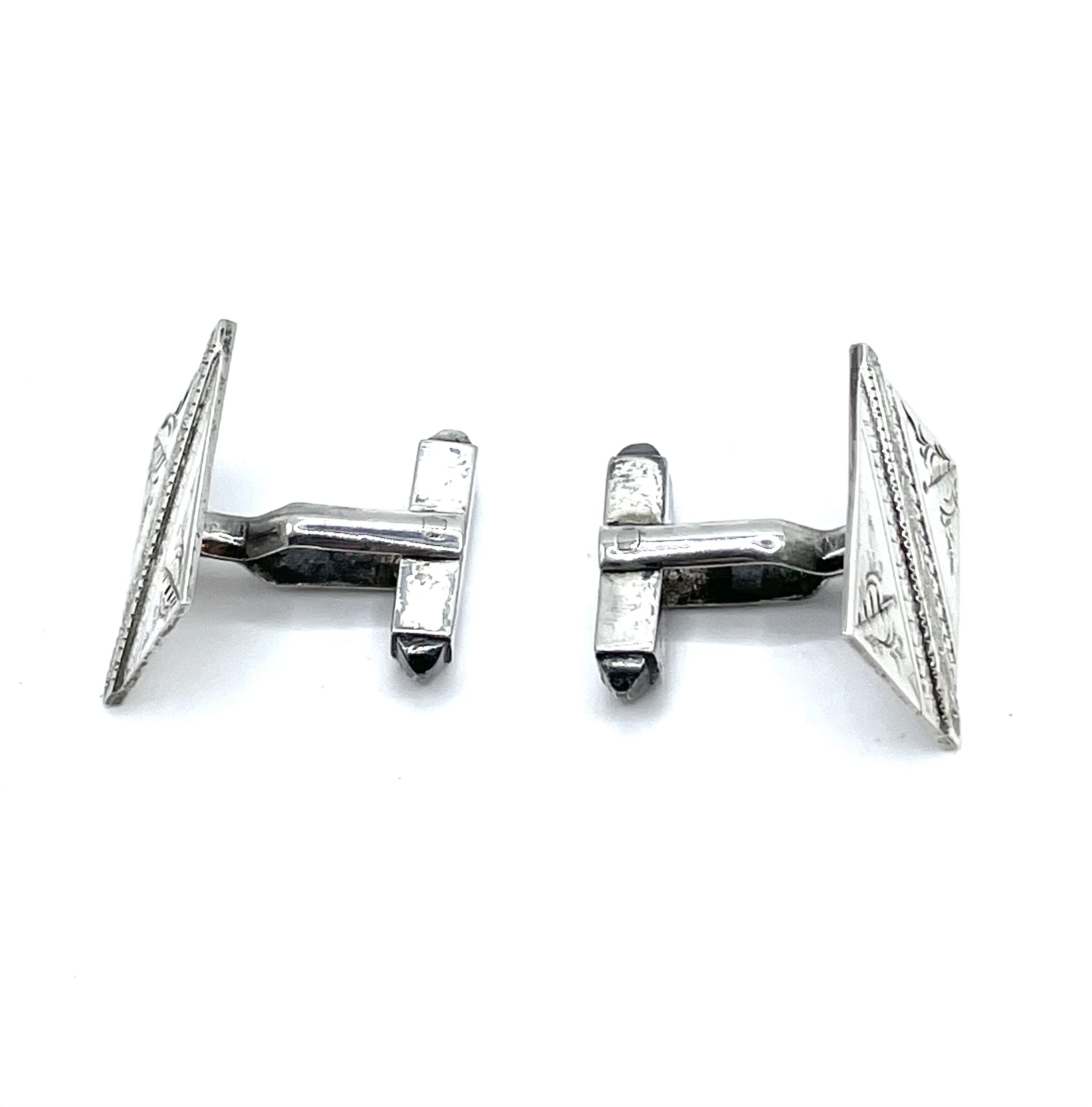 1950s sterling silver cufflinks