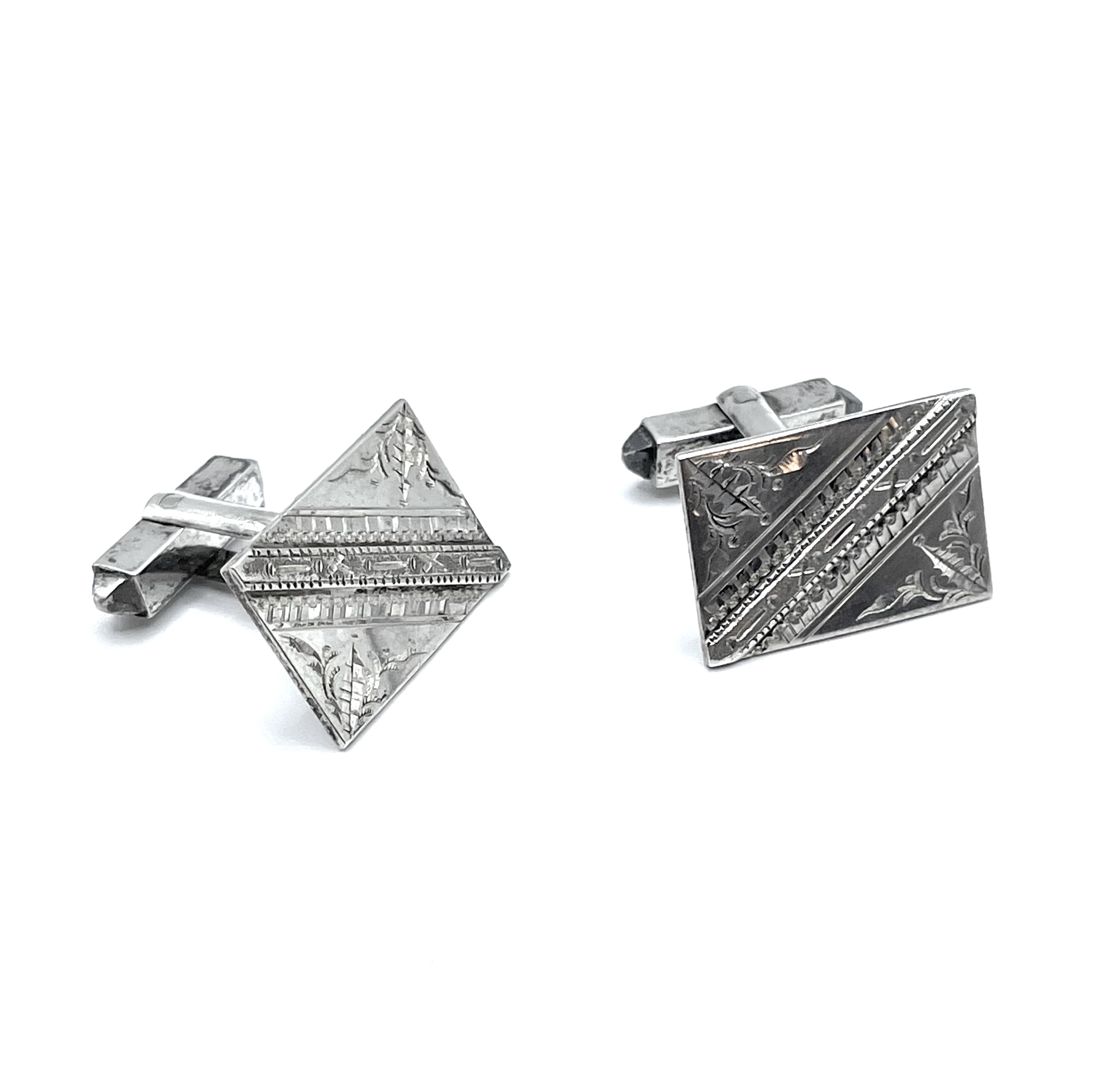 1950s sterling silver cufflinks