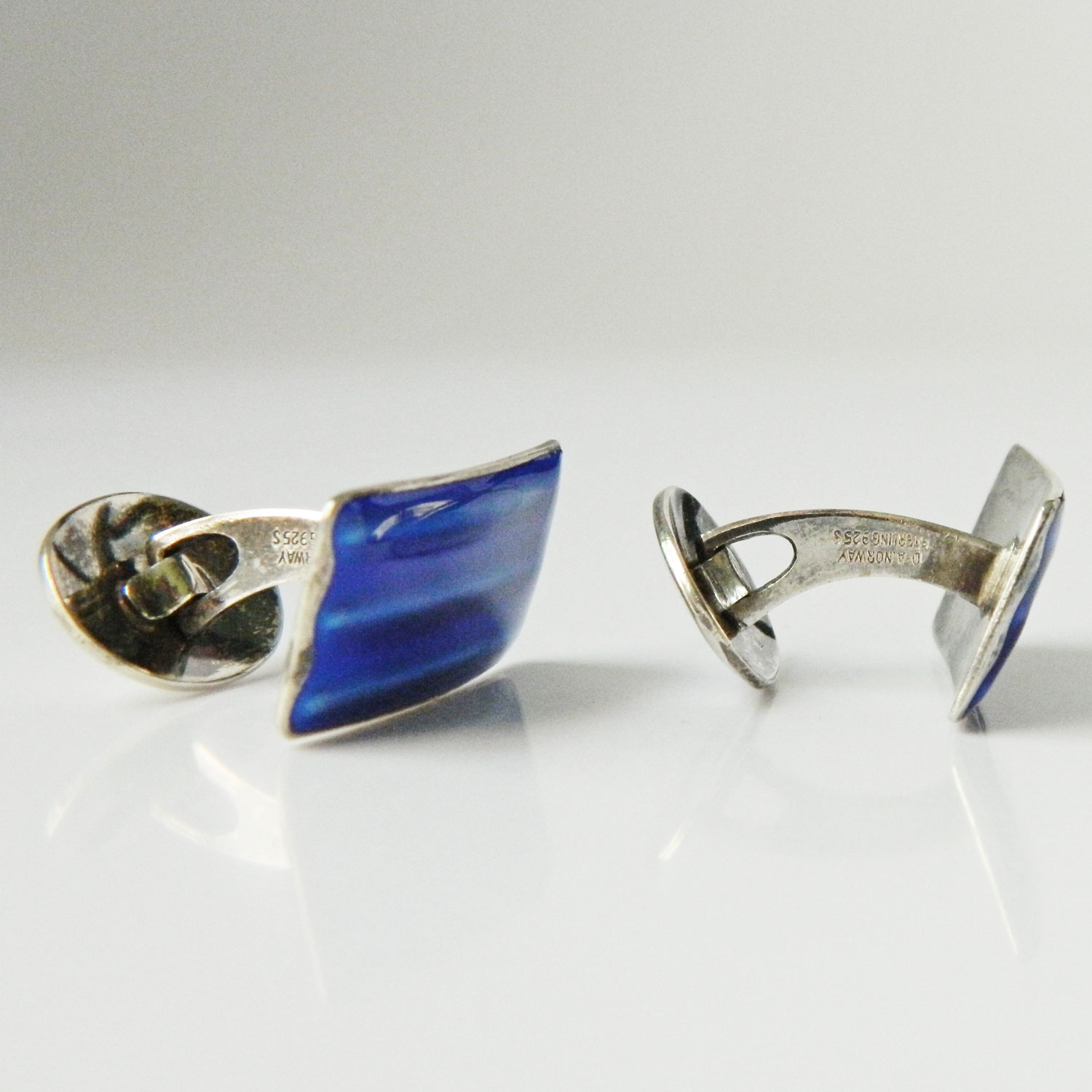 Enameled David Andersen cufflinks