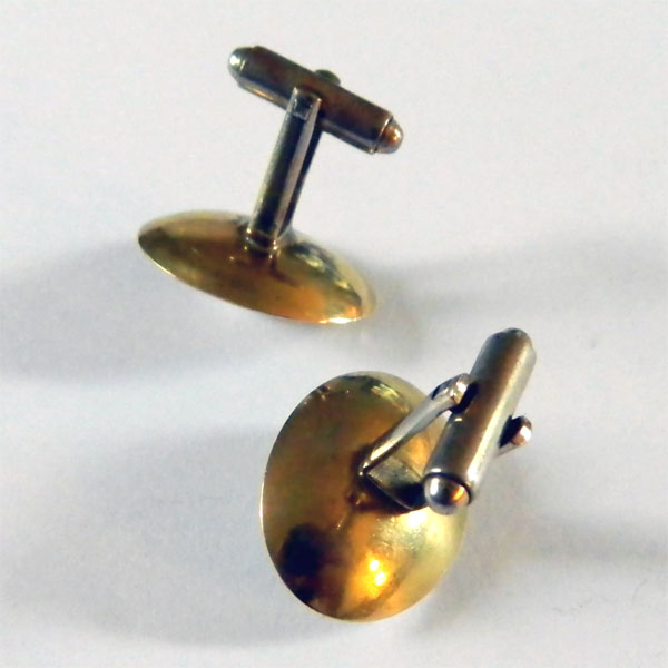 Sterling pearl cufflinks