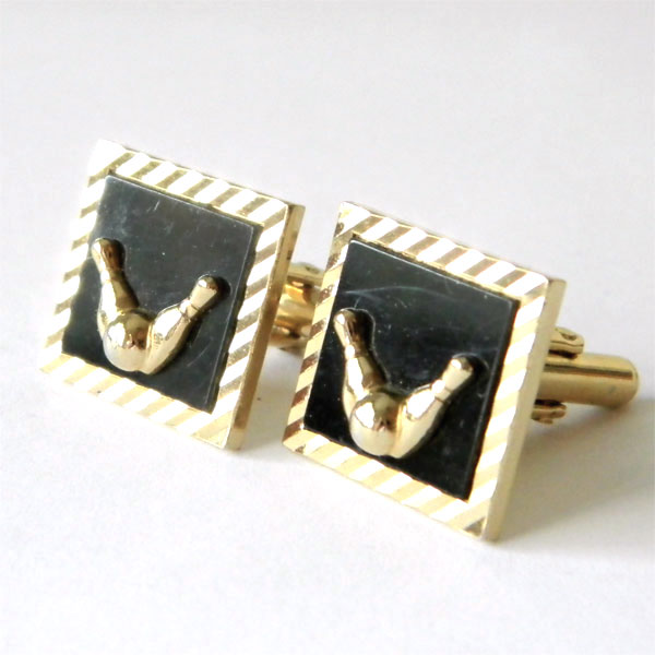 bowling cuff links
