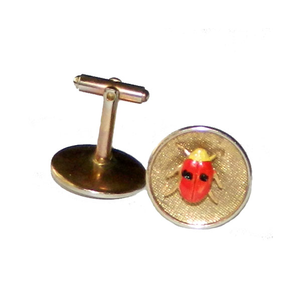 1960's ladybug cuff links