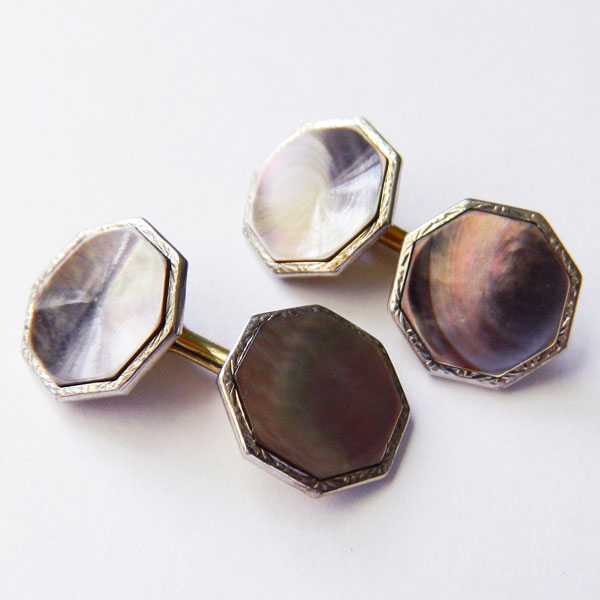 Antique mother of pearl cufflinks
