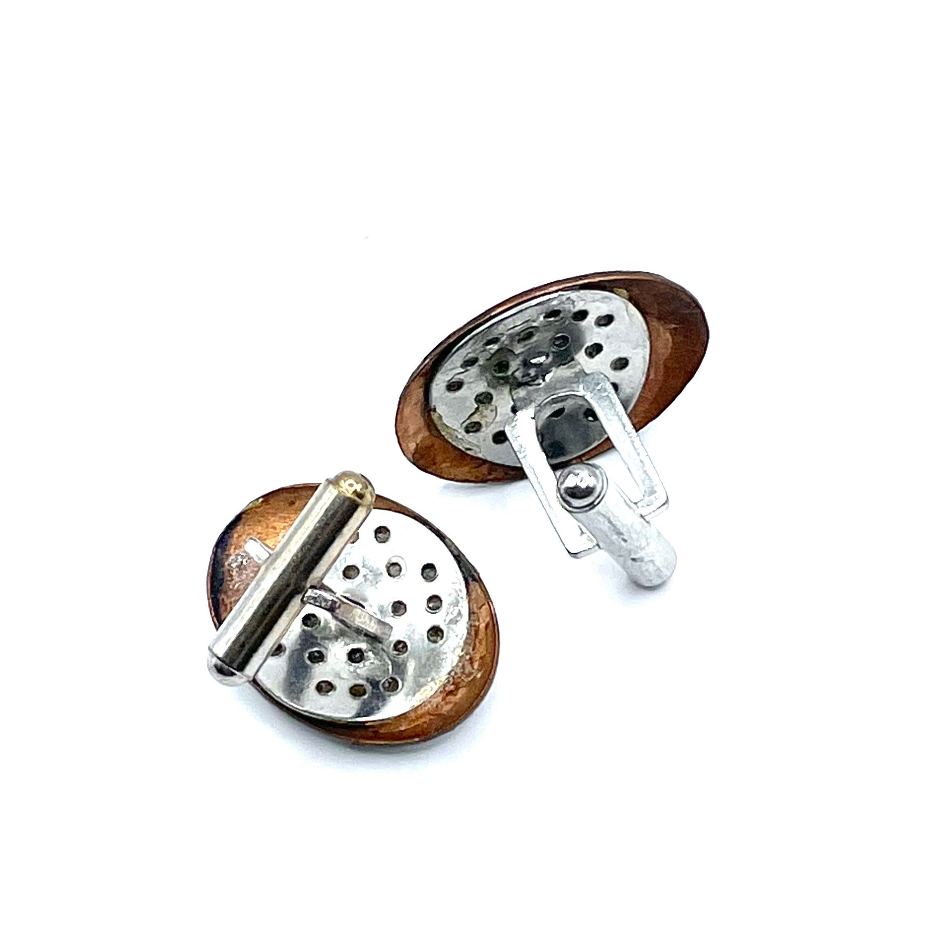enameled cuff links