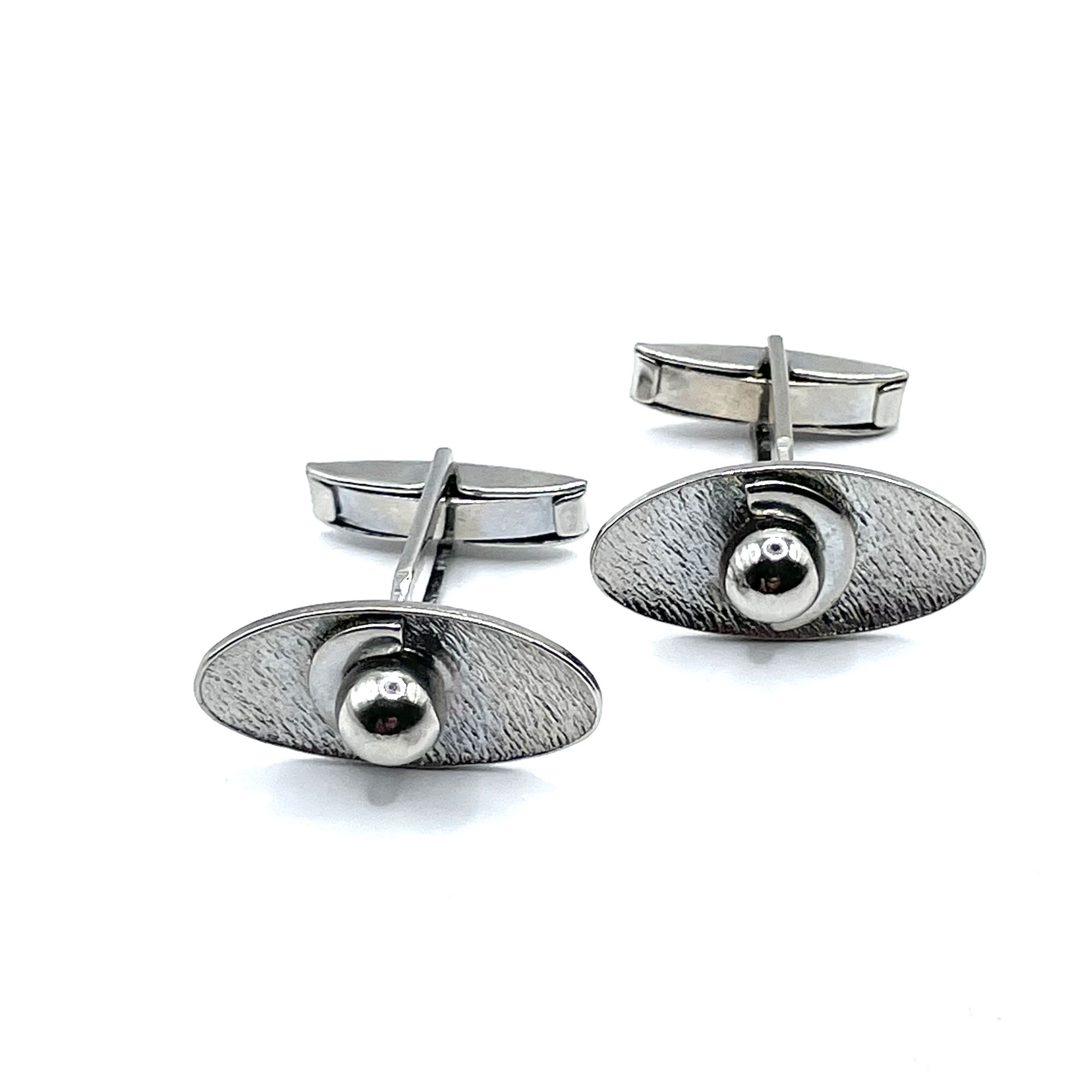 1960s oval cufflinks