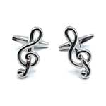 Treble cleff cufflinks