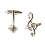 Treble cleff cufflinks