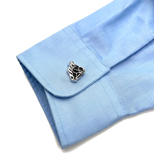 horse head cufflinks